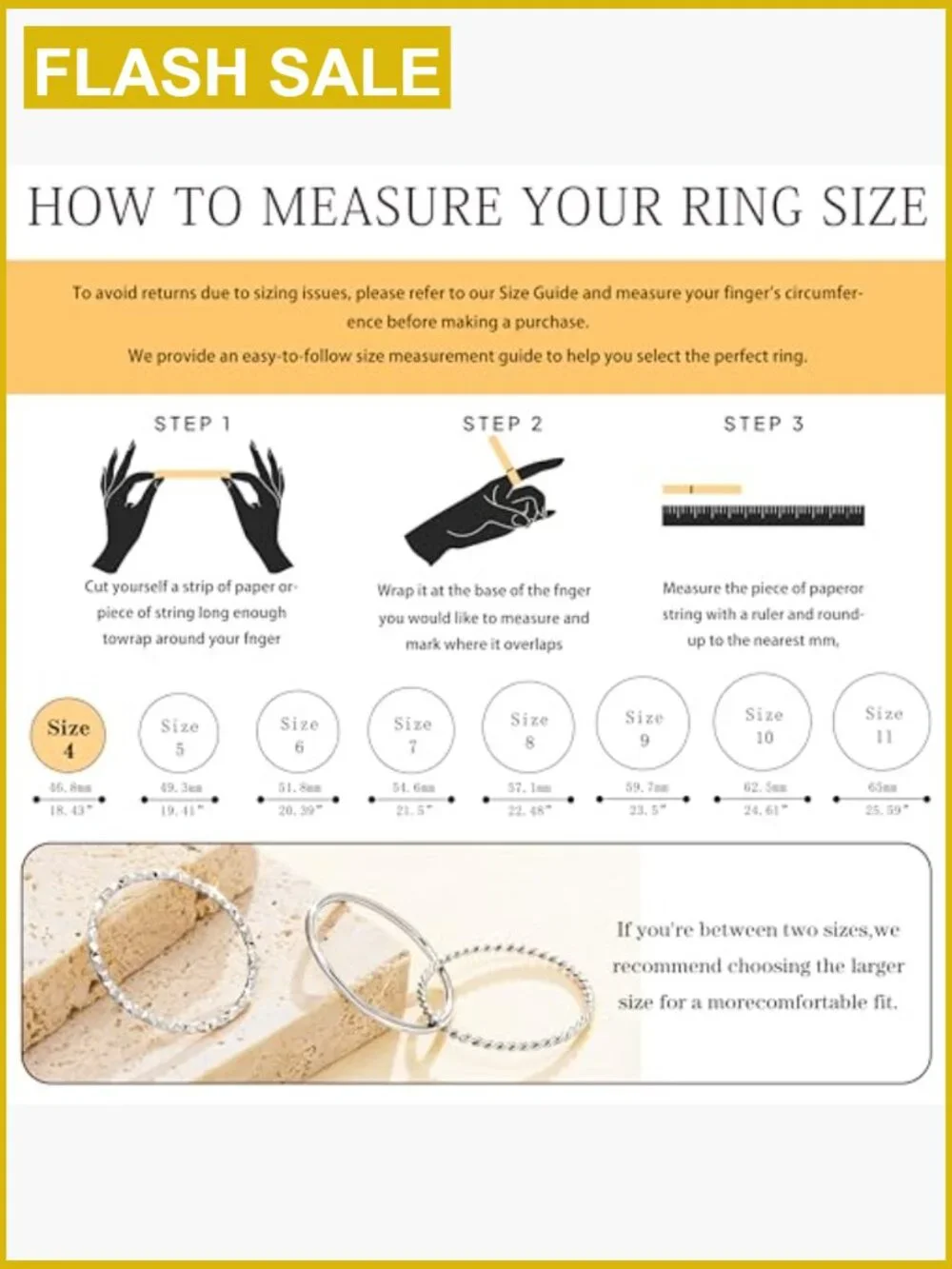 3-Piece Dainty Stackable Thin Ring Set 925 Sterling Silver